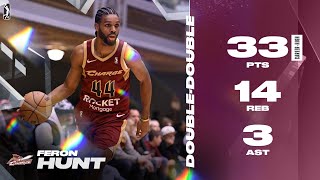 Feron Hunt Records Double-Double With Career-High 33 PTS vs. Knicks