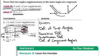 2.7 Prove Angle Pair Relationships