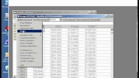 Inputting Data using EViews