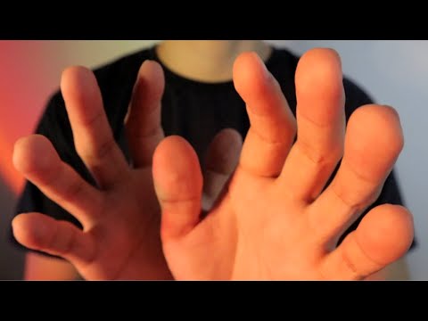 ASMR Hand movements/ Face touching with Humidifier sounds