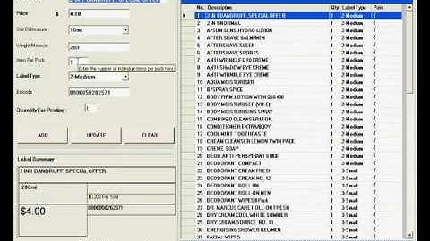 Retail shelf label printing in action - Label Tasks 1.2