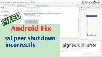 How To Fix Error SSL Peer Shutdown Incorrectly On Android Studio