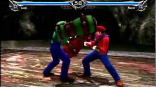 Soul Calibur 5 - Mario Bros. MARIO VS. LUIGI