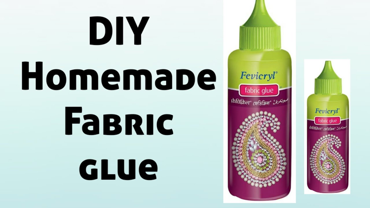 How to make fabric glue at home Fabric glue only 2 ingredients