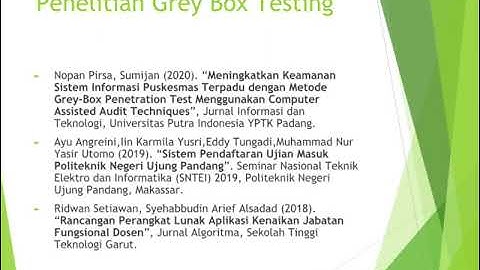 Perbedaan Whitebox, Blackbox dan Graybox Testing pada perangkat lunak
