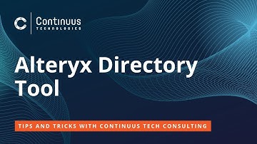 Alteryx Directory Tool