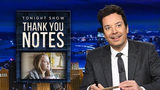 Thank You Notes: Weighted Blankets, Pickle Spears | The Tonight Show Starring Jimmy Fallon