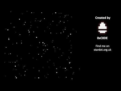 Electron/BBC STARFIELD demo - parallax star field with 3 layers