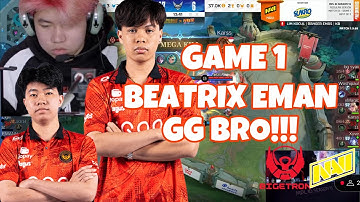 BEATRIX EMAN SAKITT KALII !! BTR VS NAVI - GAME 1 | MPL INDONESIA SEASON 15 WEEK 7 !!