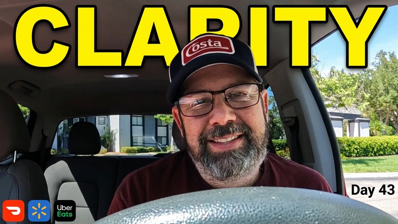 Derek explaining his daily income target from inside his truck
