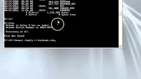 How to Deploy a WIM file using ImageX
