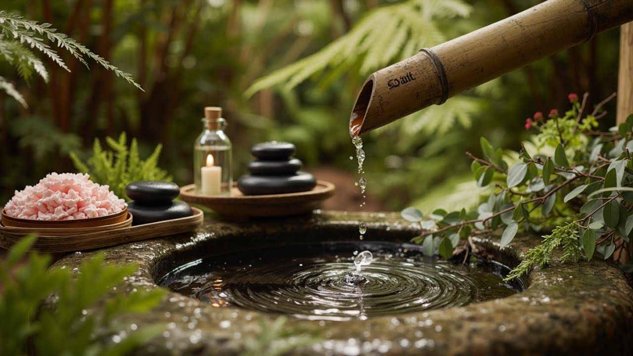 Deep Relaxation Music ~ Zen Garden Water Sounds for Stress Relief ...