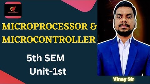 #3 I 5th Sem I Microprocessor and microcontroller I Electrical Engineering I by Vinay sir