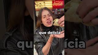 Provando os Tacos mais virais de NYC, o Los Tacos! #shorts #comida