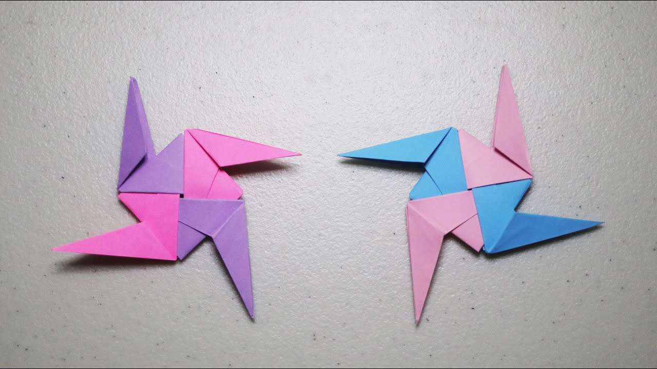 Origami Ninja Star Paper Shuriken Simple Step by Step Guide - YouTube