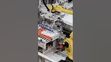 Innovative robotic palletizing system to increase production #shorts #robotics #automation #fanuc