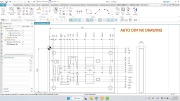 Ghi kích thước tự động xuất bản vẽ NX 2D Drafting / Create Ordinate Dimension automatically  .