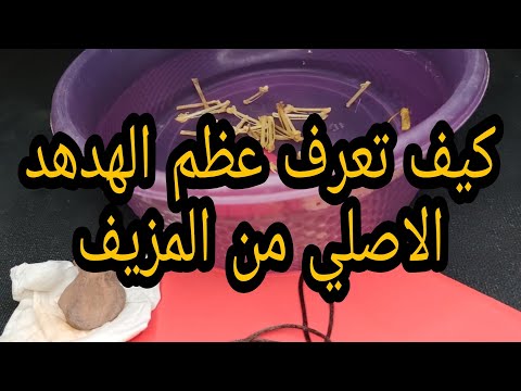 كيف تعرف عظم الهدهد اذا كان شغال او متوقف وكيف تعرف الاصلي