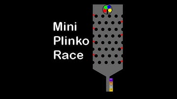 Mini Plinko Marble Race | Algodoo Marble Race