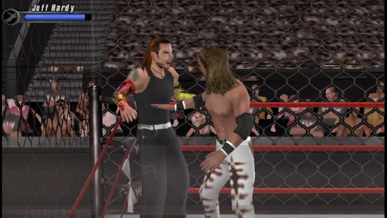 Jeff Hardy Vs Johnny Nitro Steel Cage SvR 2008 : Steel Cage Single - Jeff Hardy vs Johnny Nitro - YouTube