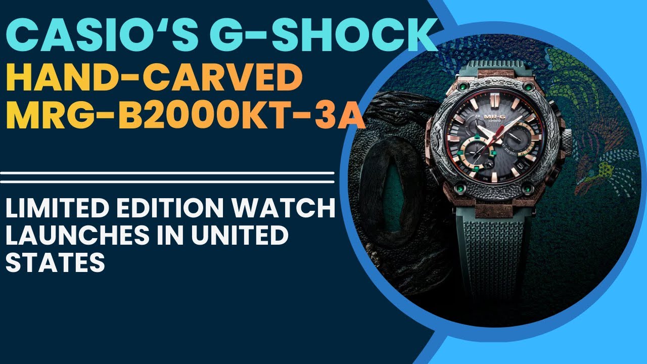 Casio G-Shock MRG-B2000KT-3A Limited Edition — Hand-Carved Samurai