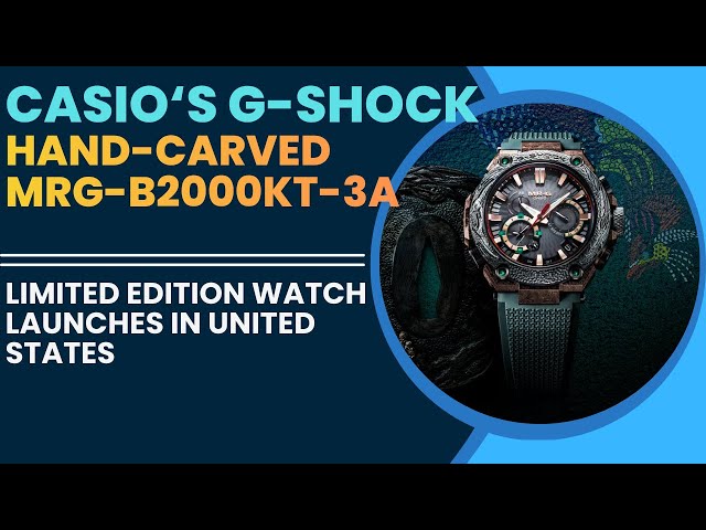 Casio G-Shock MRG-B2000KT-3A Limited Edition — Hand-Carved Samurai