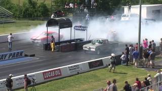 Alex Taylor and her dad Dennis Taylor racing Each other Drag Week 2014 Wealth