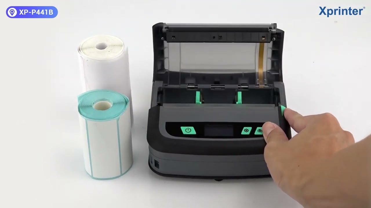 Xprinter XPP441B, a 4inch Bluetooth/Wifi label mobile printer YouTube