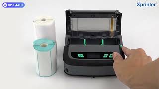 Xprinter XP-P441B, a 4inch Bluetooth/Wifi label mobile printer