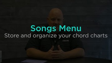 Store and Organize your Chord Charts with the Songs Menu