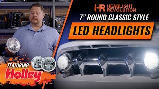 The BEST 7' Round Sealed Beam LED Headlight for Classic Cars | Holley RetroBright Headlights