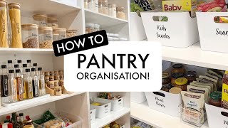 How to Organise Your Pantry!/ PANTRY TOUR/ PLUS Small Pantry Storage Tips!