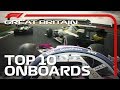 Dazzling Overtakes, Big Collisions And The Top 10 Onboards | 2019 British Grand Prix