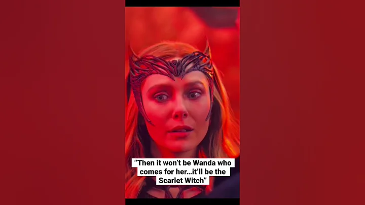 “Then it won’t be Wanda who comes to her￼￼…it’ll be the Scarlet Witch” #scarletwitch #doctorstrange