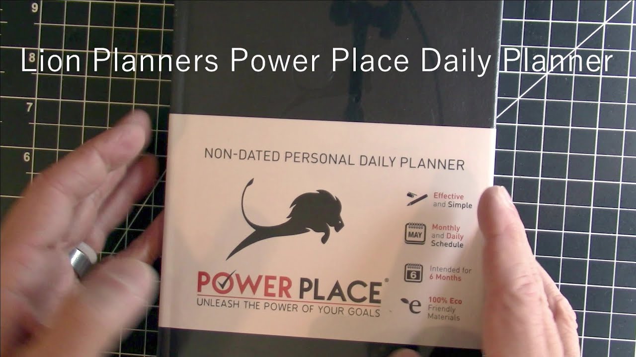 Lion planners power place non dated personal daily planner youtube