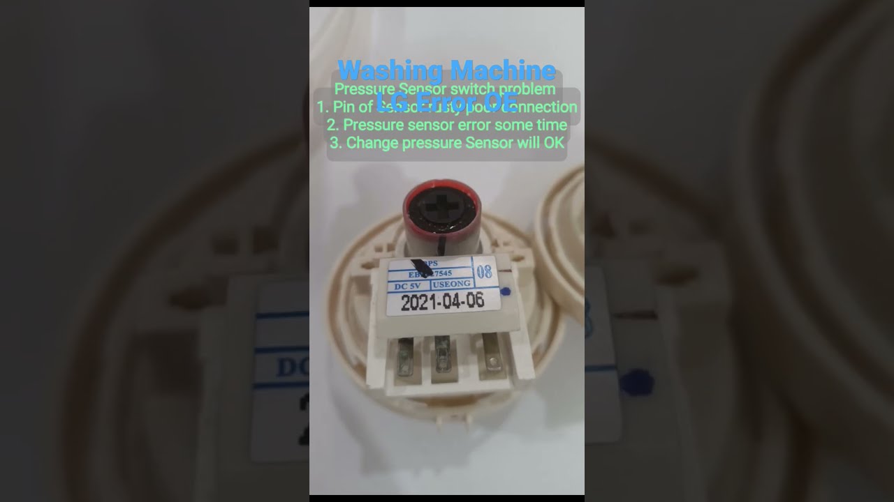 LG Washing Machine Error Code OE Solution
