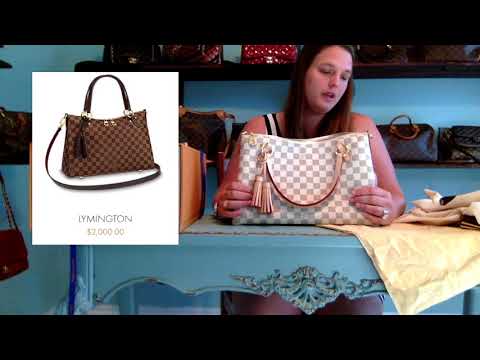 Louis Vuitton Lymington MM Tote in Damier Azur Rose Ballerine - SOLD