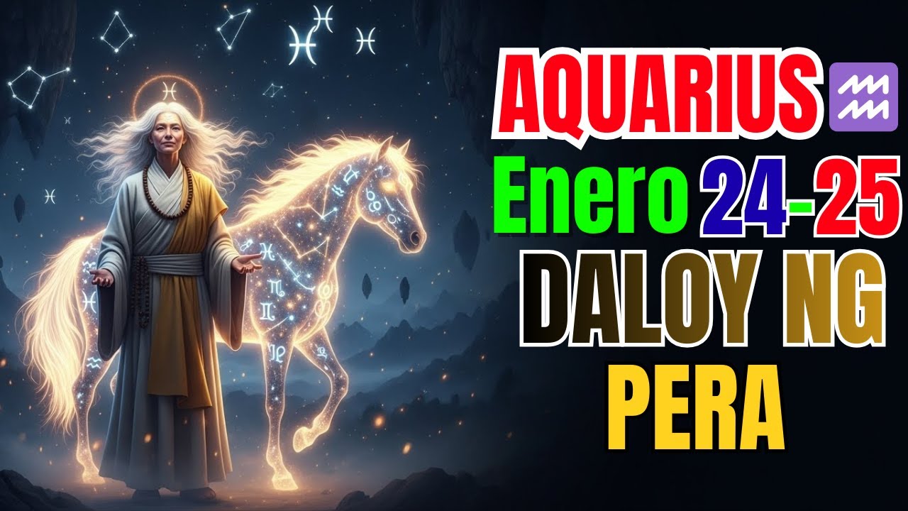 Aquarius ♒— Enero 24–25: Ang Bagong Enerhiya ay Magdadala ng Daloy ng Pera 💰🌌