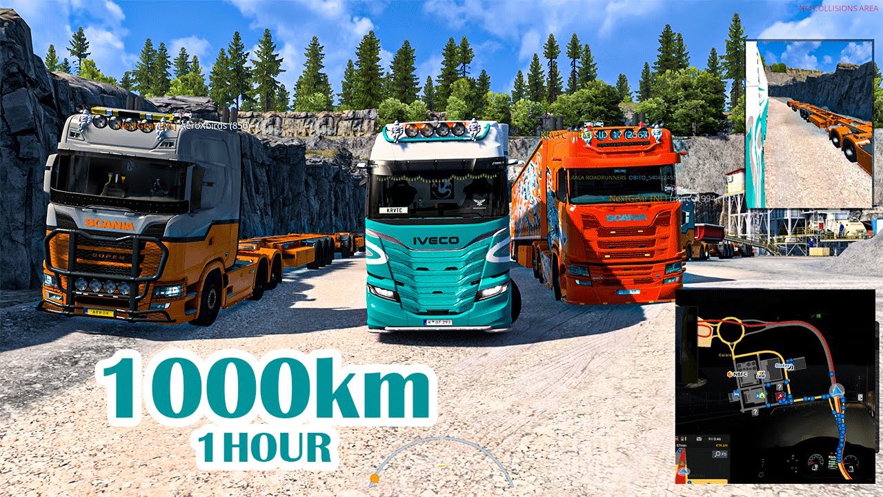 ETS2 Multiplayer 1000km in 1hour | CHALAKUDIKKARAN OFFICIAL | 2026