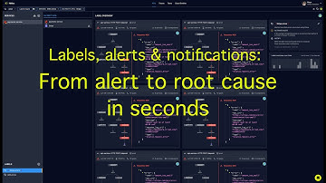 Labels, alerts & notifications on distributed tracing data - from alert to root cause in seconds