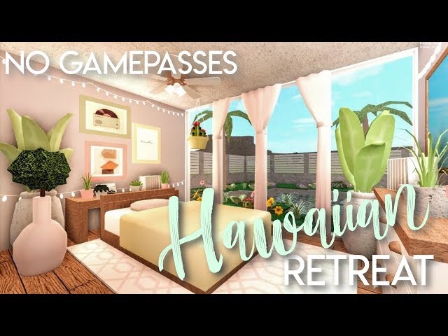 Bloxburg Hawaiian Retreat No Gamepasses House Build Youtube