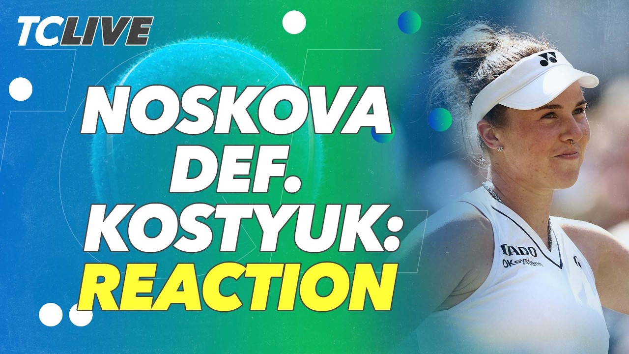 Linda Noskova defeats Marta Kostyuk to reach first Grand Slam final at Wimbledon 🤯   TC Live
