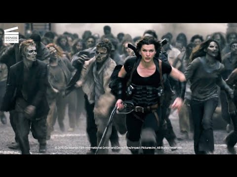 Resident Evil: Afterlife: Rooftop Zombies Attack (HD CLIP)