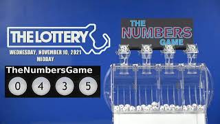 Midday Numbers Game Drawing: Wednesday, November 10, 2021