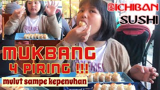 MUKBANG 4 PIRING ICHIBAN SUSHI😱 MULUT SAMPE KEPENUHAN !! screenshot 4