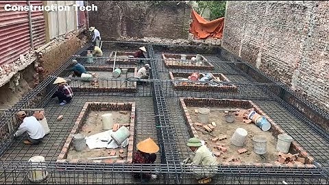 Full Video of 5 Days of Building a 100 m2 Foundation on Weak Geological Ground