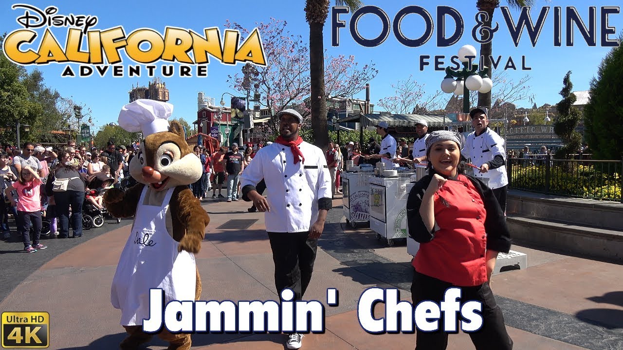 (4K) Jammin' Chefs Show | Food & Wine Festival 2018 | Disney California Adventure
