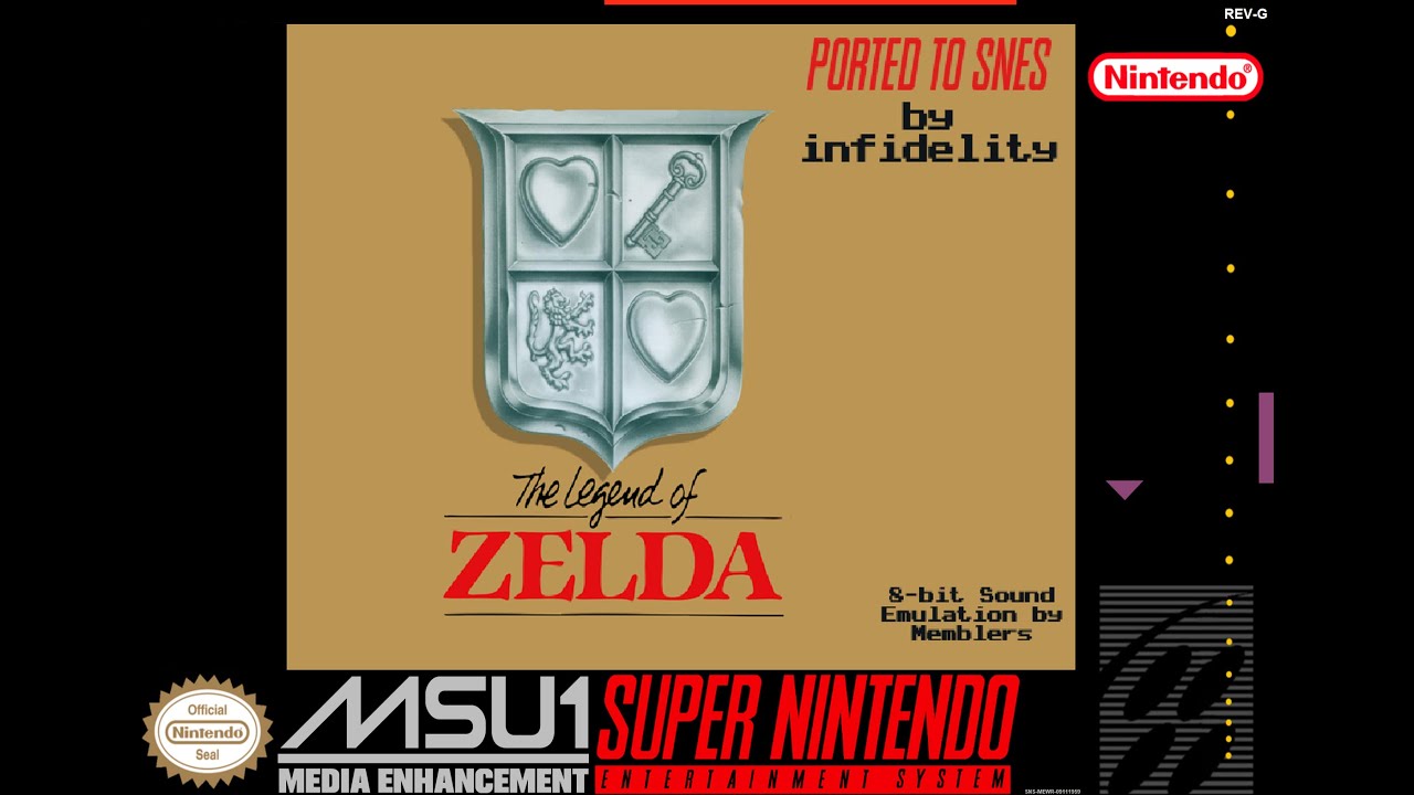 The Legend of Zelda (NES) SNES MSU-1 port by infidelity