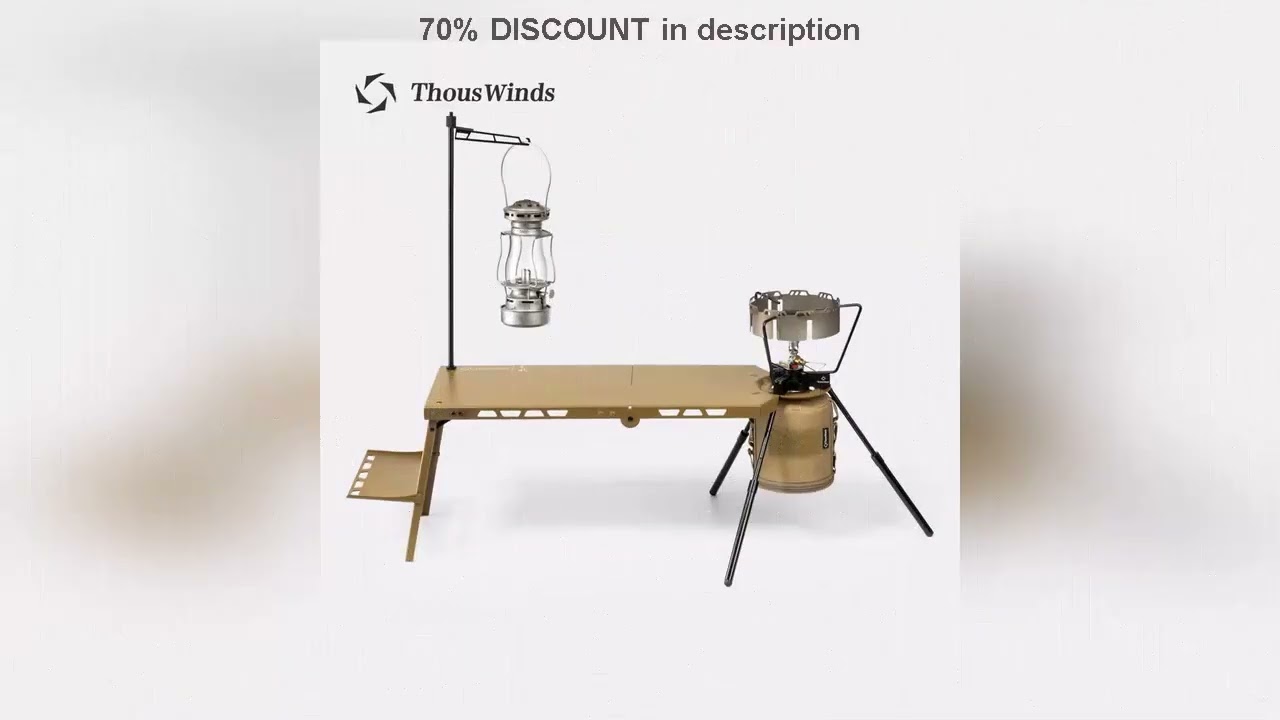 A must-have product! Thous Winds Solo Camping Aluminum Folding Table Lightweight Hiking Camp Stove