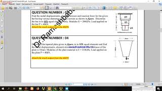 Ex 3 circular  step bar analysis on Ansys